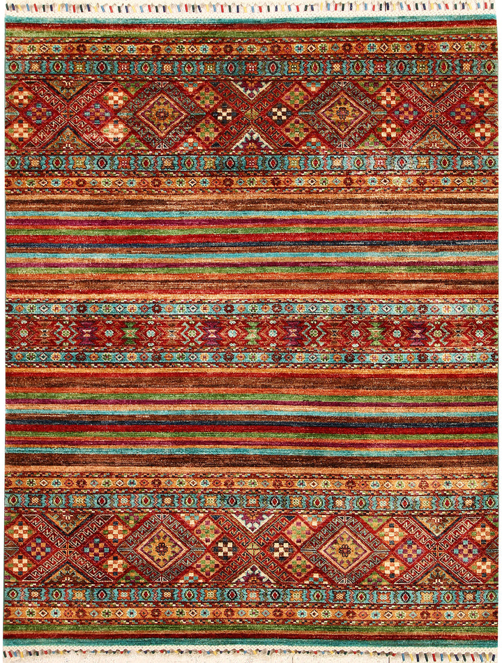 Multi Colored Kazak 5' 1 x 6' 4 - No. 67246 - ALRUG Rug Store