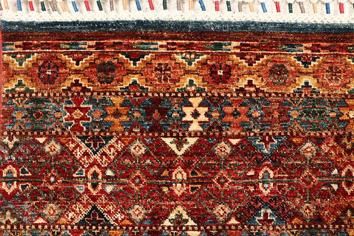 Multi Colored Kazak 4' 10 x 6' 7 - No. 67247 - ALRUG Rug Store