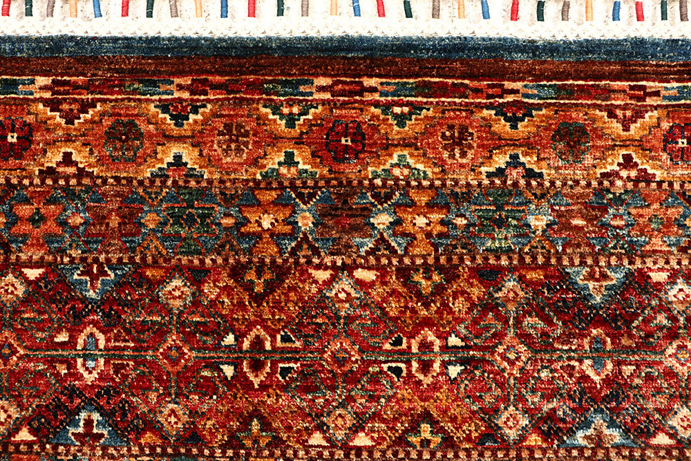 Multi Colored Kazak 4' 10 x 6' 7 - No. 67247 - ALRUG Rug Store