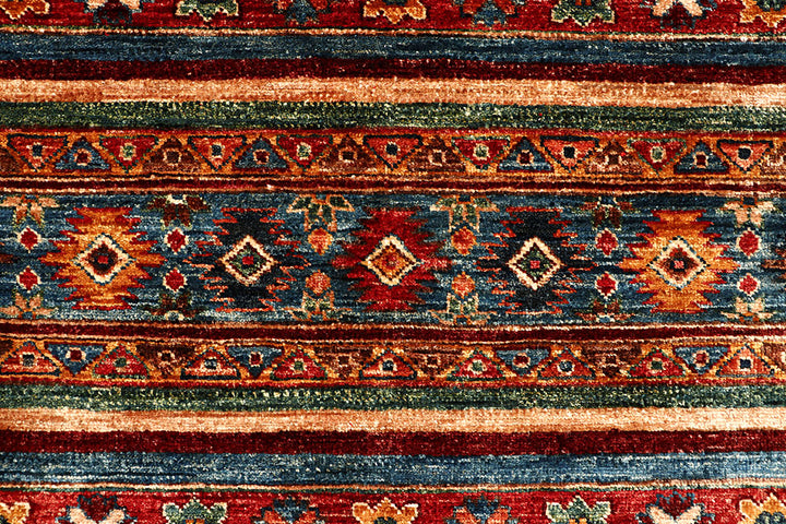 Multi Colored Kazak 4' 10 x 6' 7 - No. 67247 - ALRUG Rug Store