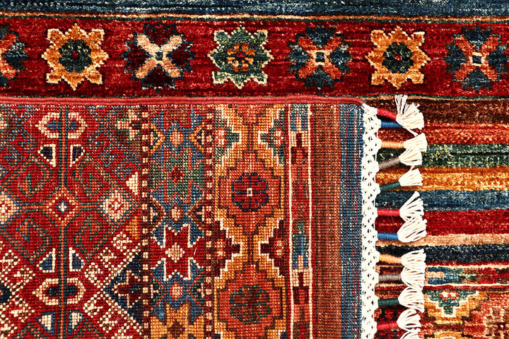 Multi Colored Kazak 4' 10 x 6' 7 - No. 67247 - ALRUG Rug Store