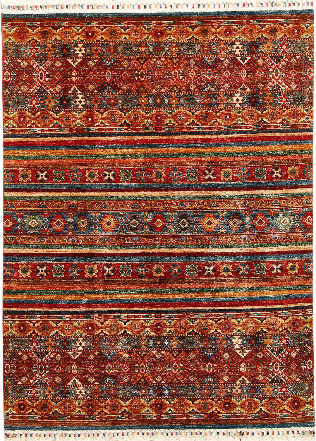Multi Colored Kazak 4' 10 x 6' 7 - No. 67247 - ALRUG Rug Store