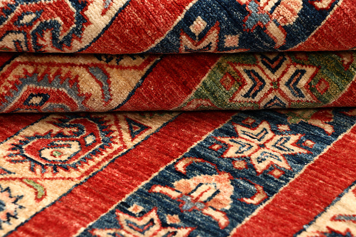 Multi Colored Kazak 4' 10 x 6' 4 - No. 67250 - ALRUG Rug Store