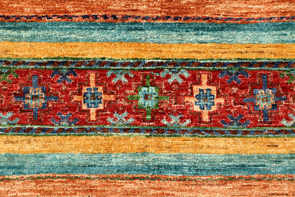 Multi Colored Kazak 4' 10 x 6' 10 - No. 67251 - ALRUG Rug Store