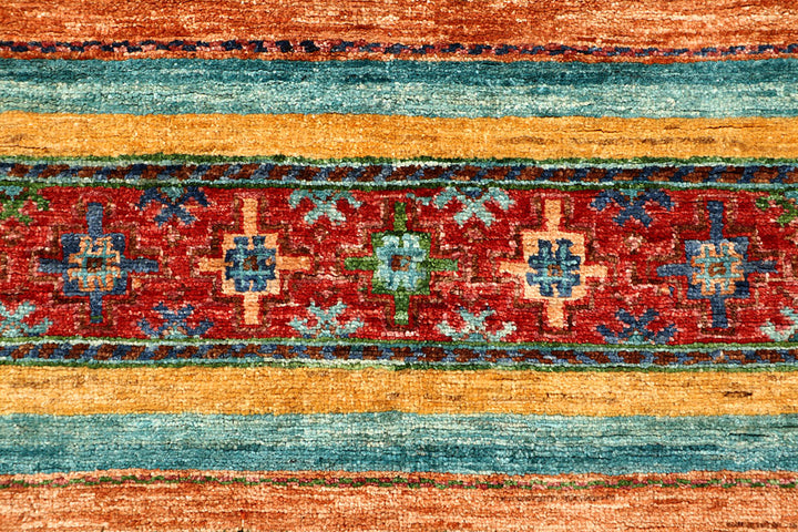 Multi Colored Kazak 4' 10 x 6' 10 - No. 67251 - ALRUG Rug Store
