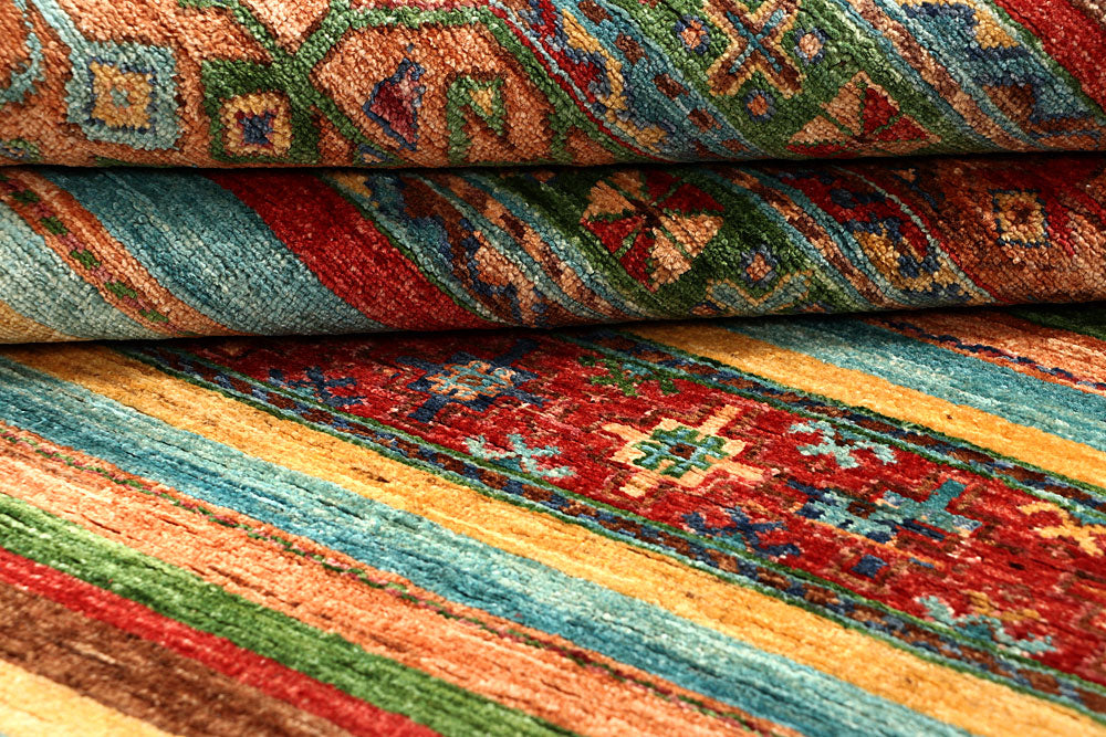 Multi Colored Kazak 4' 10 x 6' 10 - No. 67251 - ALRUG Rug Store