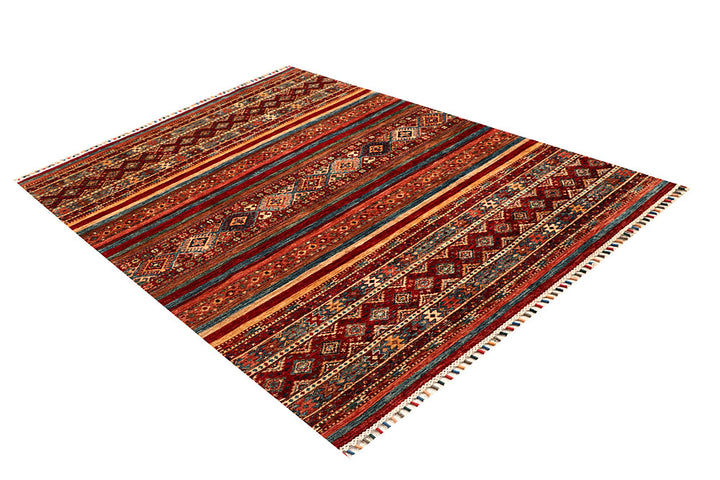 Multi Colored Kazak 4' 11 x 6' 9 - No. 67252 - ALRUG Rug Store