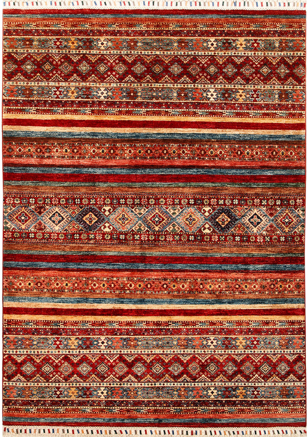 Multi Colored Kazak 4' 11 x 6' 9 - No. 67252 - ALRUG Rug Store