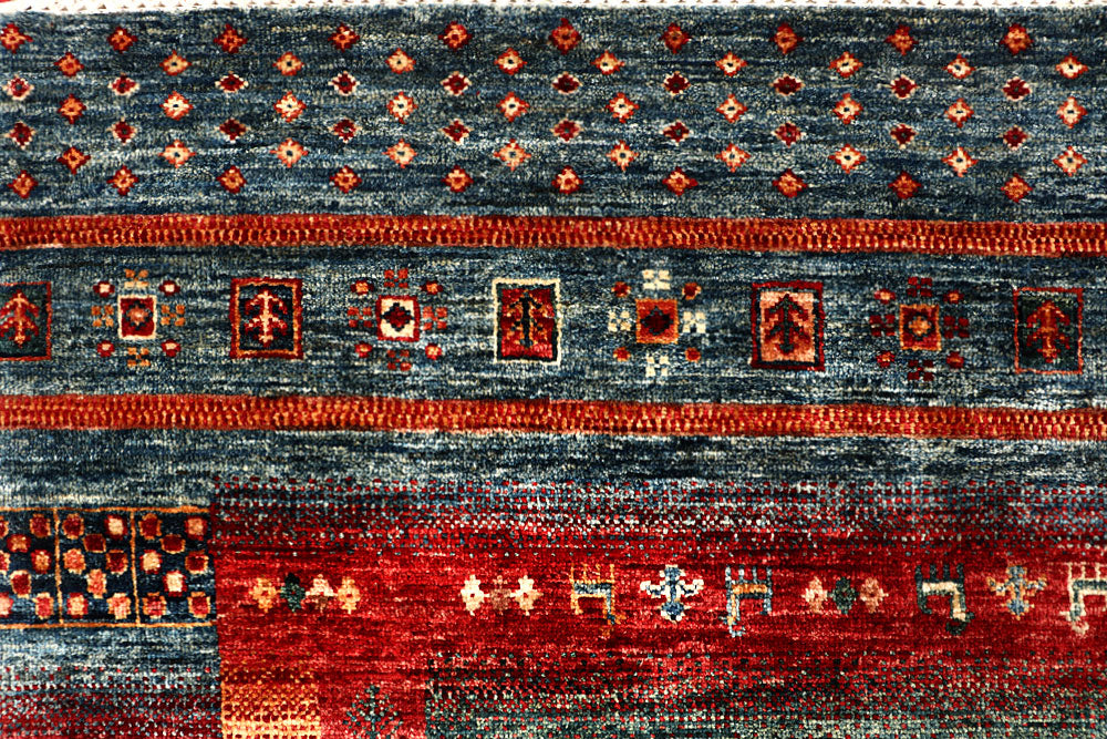 Multi Colored Kazak 5' 1 x 6' 9 - No. 67253 - ALRUG Rug Store