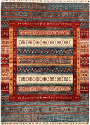 Multi Colored Kazak 5' 1 x 6' 9 - No. 67253 - ALRUG Rug Store