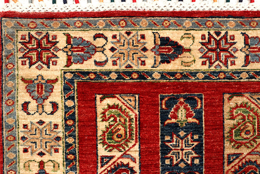 Multi Colored Kazak 4'  10" x 5'  8" - No. QA32452