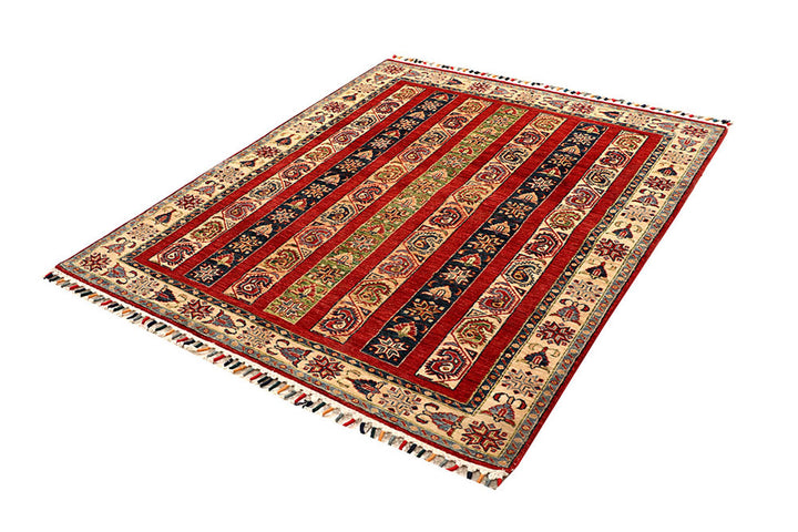 Multi Colored Kazak 4'  10" x 5'  8" - No. QA32452