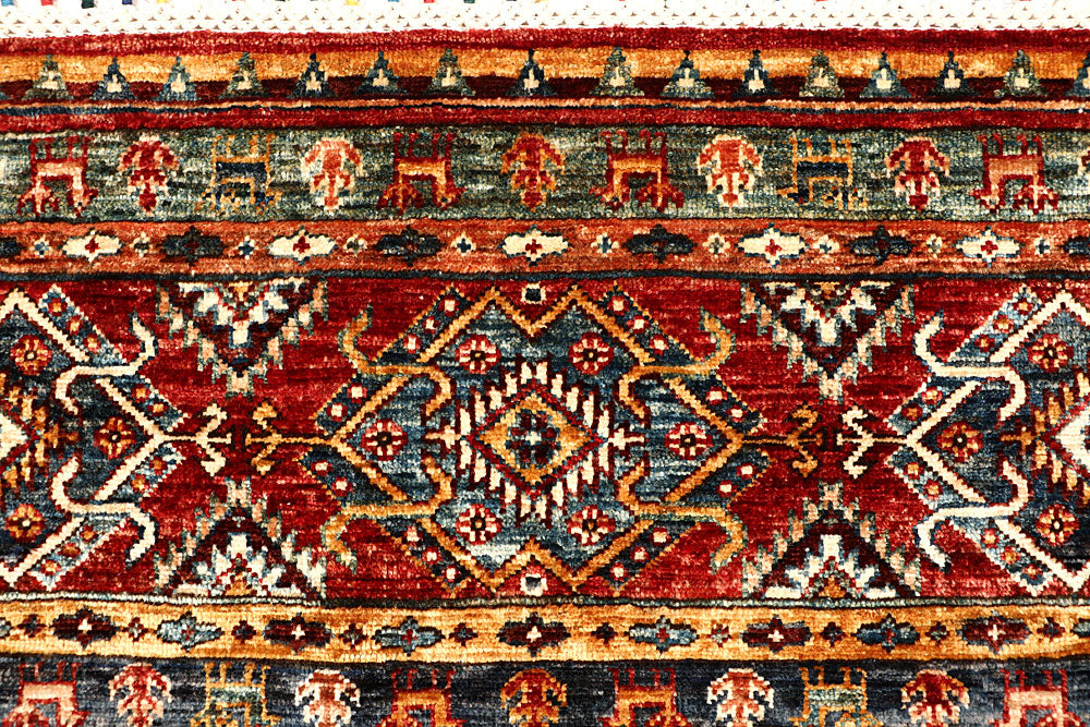 Multi Colored Kazak 5' 3 x 7' 1 - No. 67257 - ALRUG Rug Store