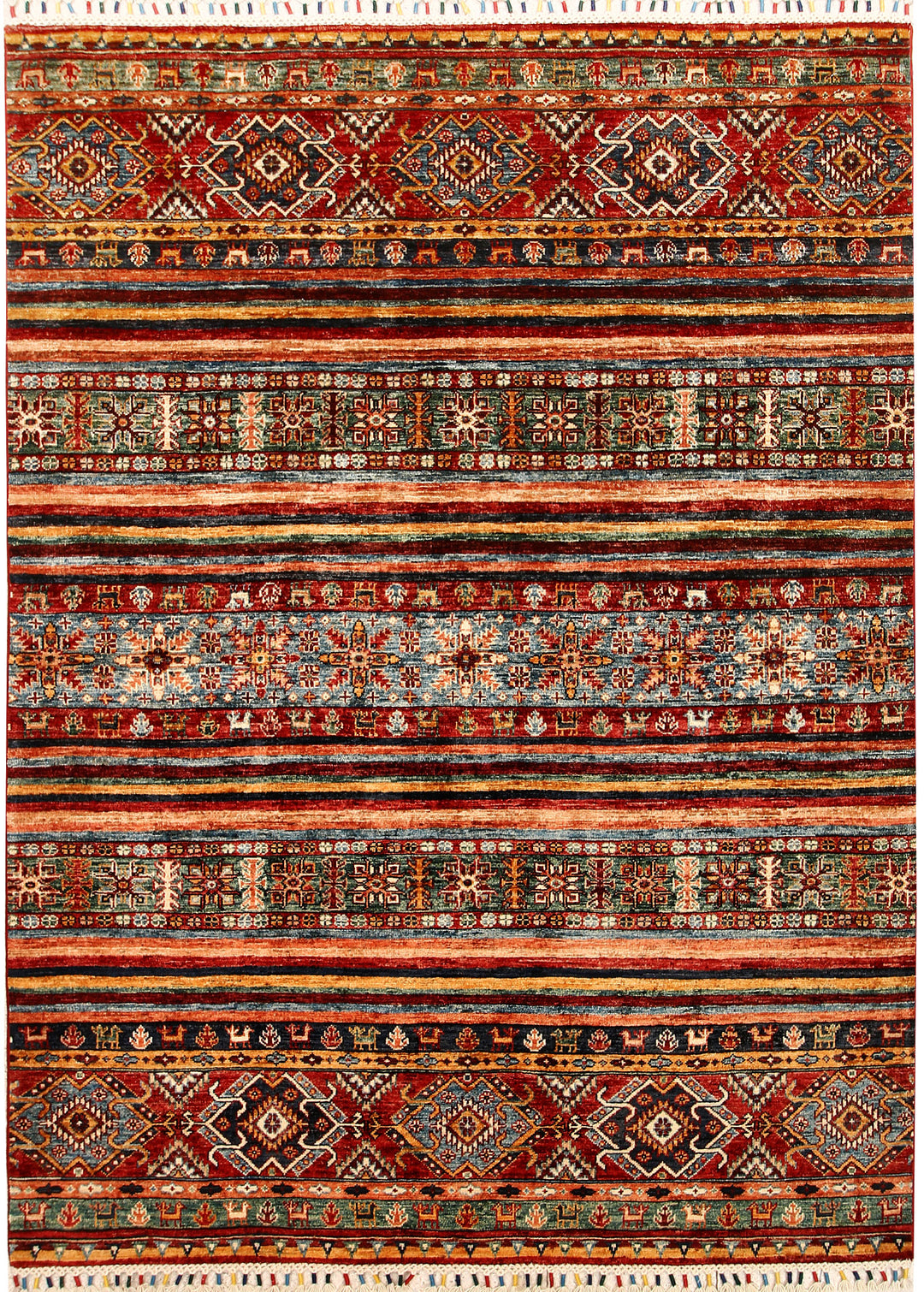 Multi Colored Kazak 5' 3 x 7' 1 - No. 67257 - ALRUG Rug Store