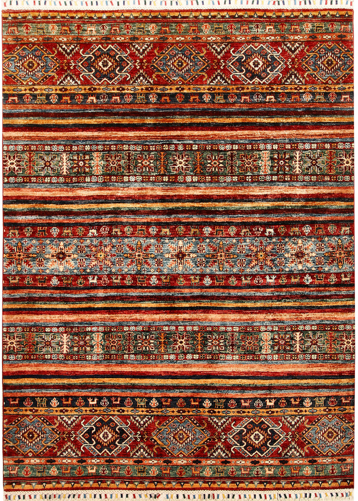 Multi Colored Kazak 5' 3 x 7' 1 - No. 67257 - ALRUG Rug Store