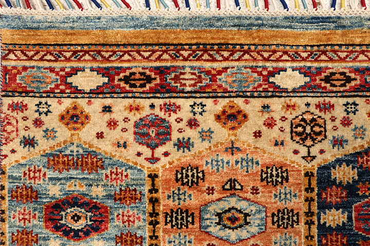 Multi Colored Kazak 4' 11 x 6' 9 - No. 67259 - ALRUG Rug Store