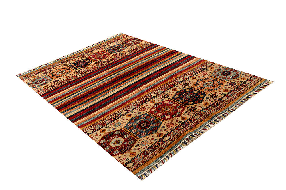 Multi Colored Kazak 4' 11 x 6' 9 - No. 67259 - ALRUG Rug Store