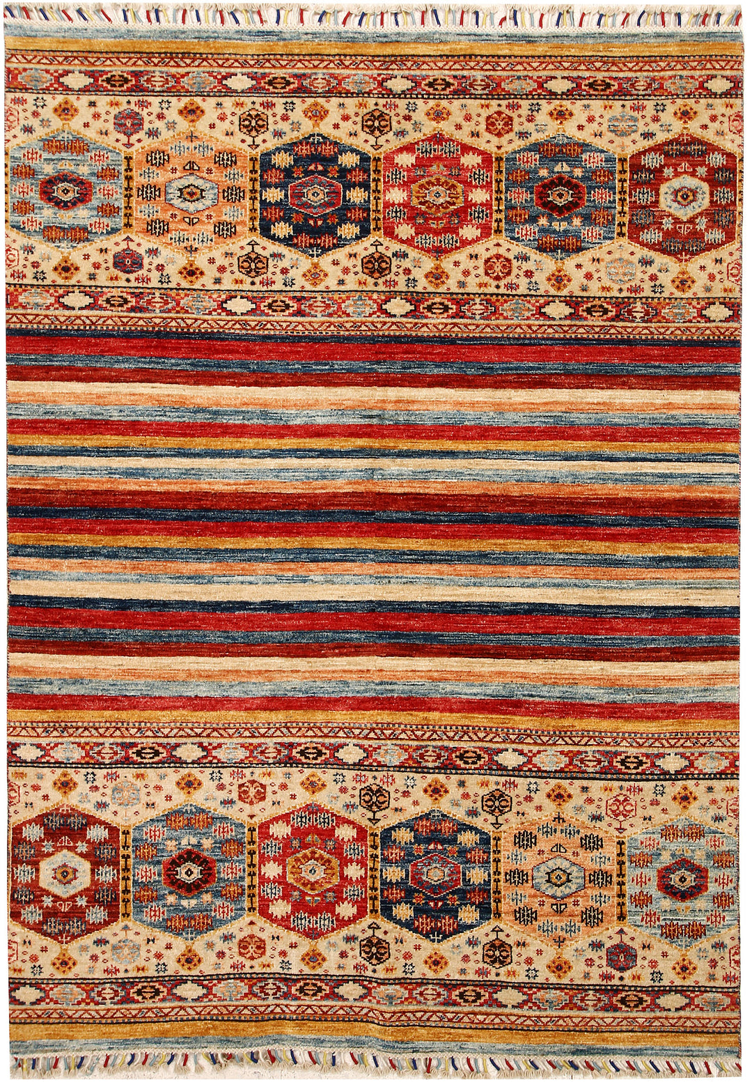 Multi Colored Kazak 4' 11 x 6' 9 - No. 67259 - ALRUG Rug Store