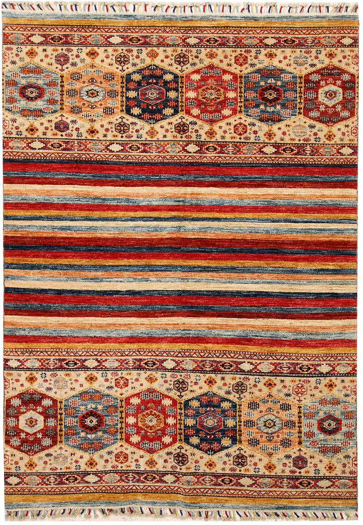 Multi Colored Kazak 4' 11 x 6' 9 - No. 67259 - ALRUG Rug Store