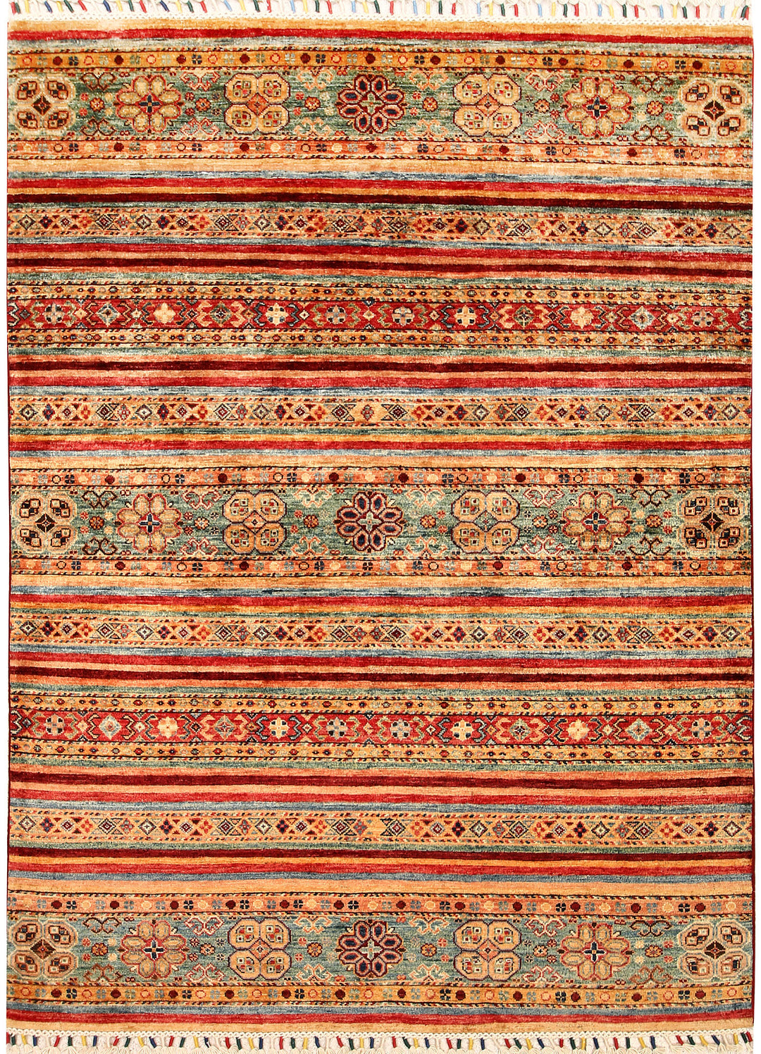 Multi Colored Kazak 4' 10 x 6' 6 - No. 67262 - ALRUG Rug Store
