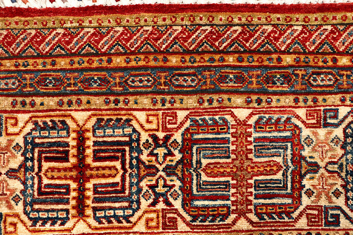 Multi Colored Kazak 4'  8" x 5'  7" - No. QA99815