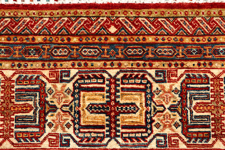 Multi Colored Kazak 4'  8" x 5'  7" - No. QA99815