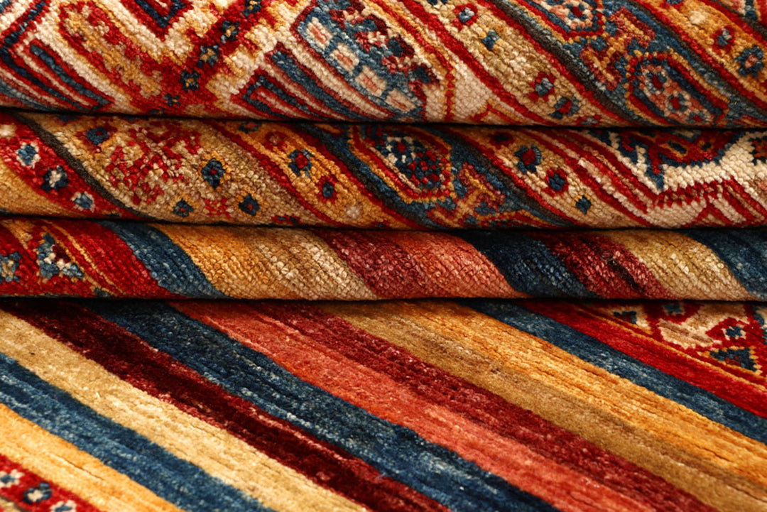 Multi Colored Kazak 4'  8" x 5'  7" - No. QA99815