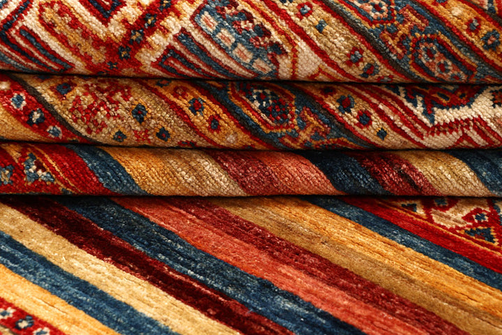 Multi Colored Kazak 4'  8" x 5'  7" - No. QA99815