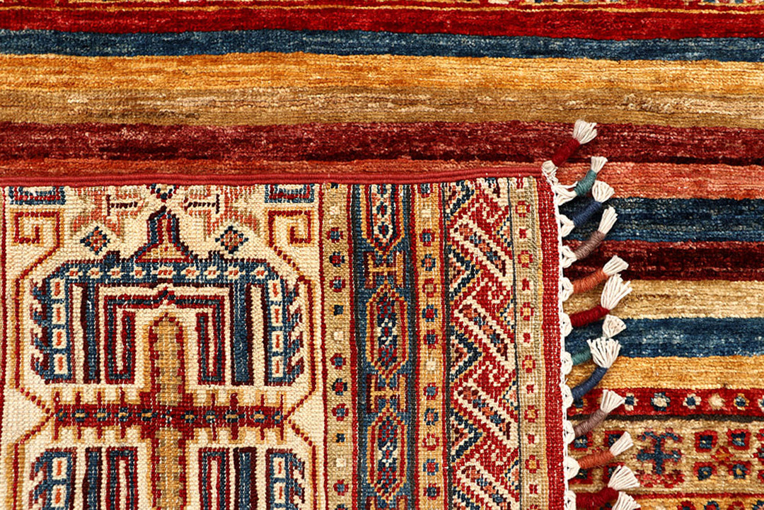 Multi Colored Kazak 4'  8" x 5'  7" - No. QA99815