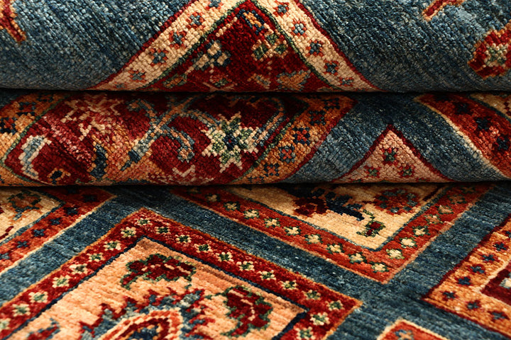 Multi Colored Kazak 4' 10 x 6' 8 - No. 67267 - ALRUG Rug Store