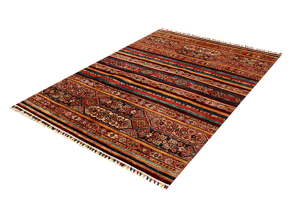 Multi Colored Kazak 4' 11 x 6' 8 - No. 67270 - ALRUG Rug Store