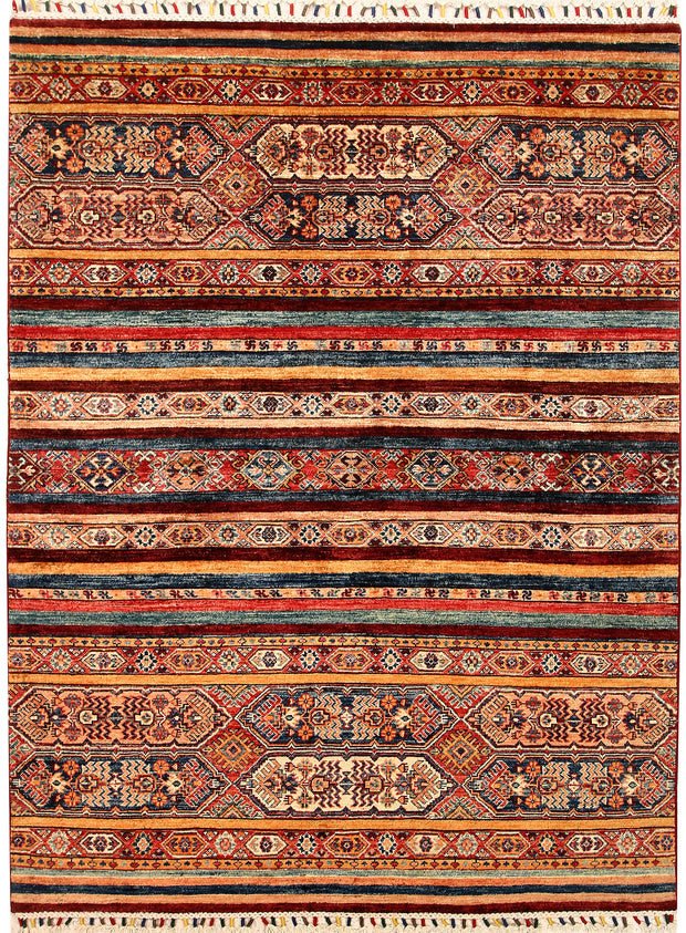 Multi Colored Kazak 4' 11 x 6' 8 - No. 67270 - ALRUG Rug Store