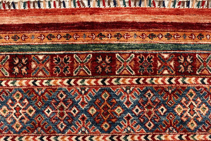 Multi Colored Kazak 5' 7 x 8' - No. 67275 - ALRUG Rug Store