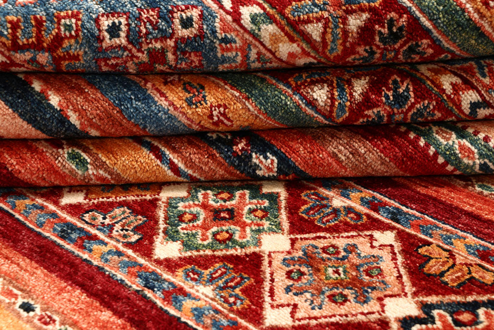 Multi Colored Kazak 5' 7 x 8' - No. 67275 - ALRUG Rug Store