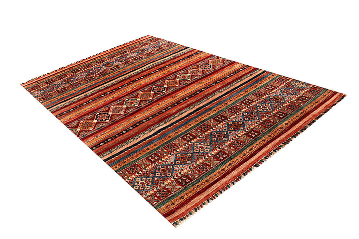 Multi Colored Kazak 5' 7 x 8' - No. 67275 - ALRUG Rug Store