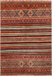 Multi Colored Kazak 5' 7 x 8' - No. 67275 - ALRUG Rug Store