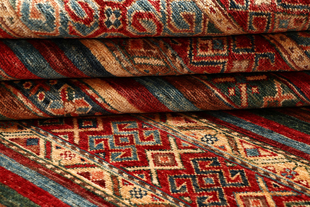 Multi Colored Kazak 5' 6 x 7' 11 - No. 67276 - ALRUG Rug Store