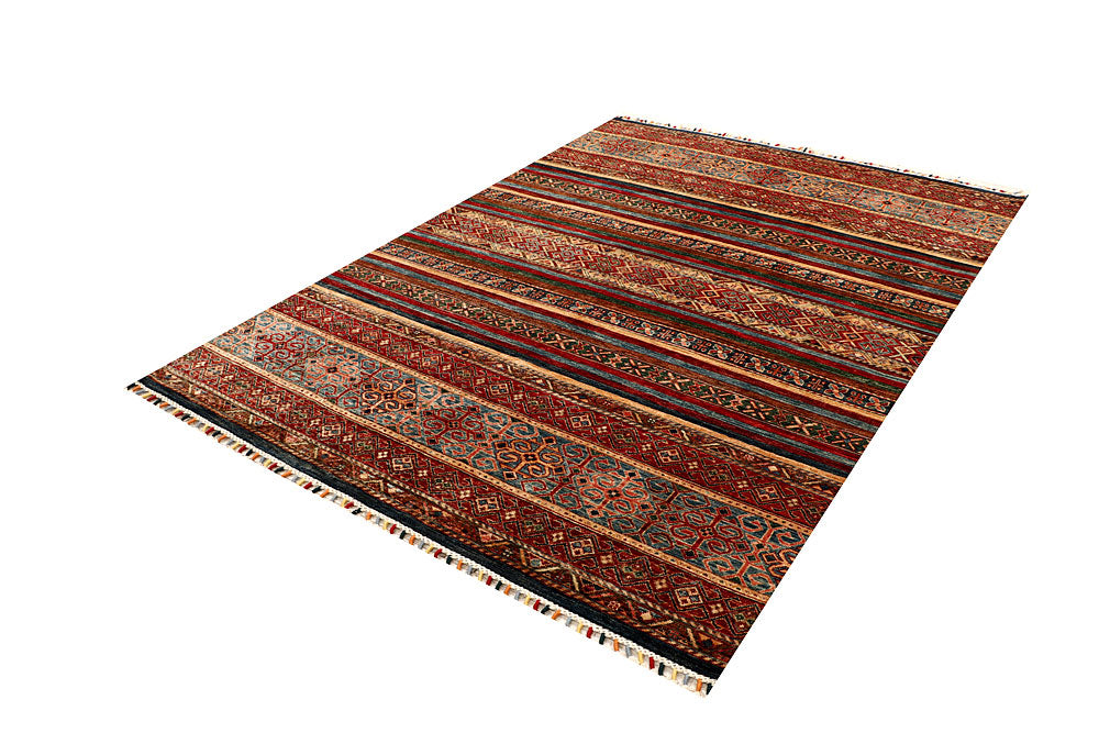 Multi Colored Kazak 5' 6 x 7' 11 - No. 67276 - ALRUG Rug Store