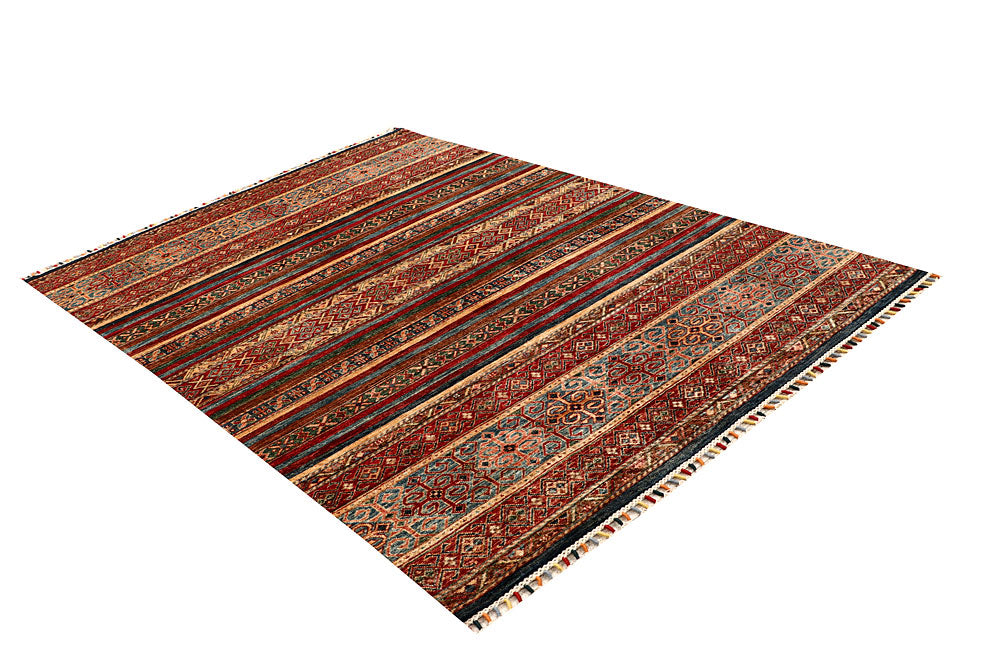 Multi Colored Kazak 5' 6 x 7' 11 - No. 67276 - ALRUG Rug Store