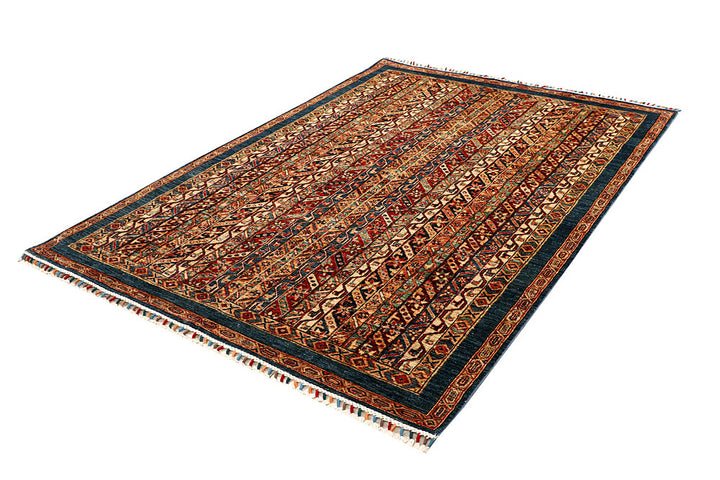 Multi Colored Kazak 5' 6 x 7' 8 - No. 67277 - ALRUG Rug Store