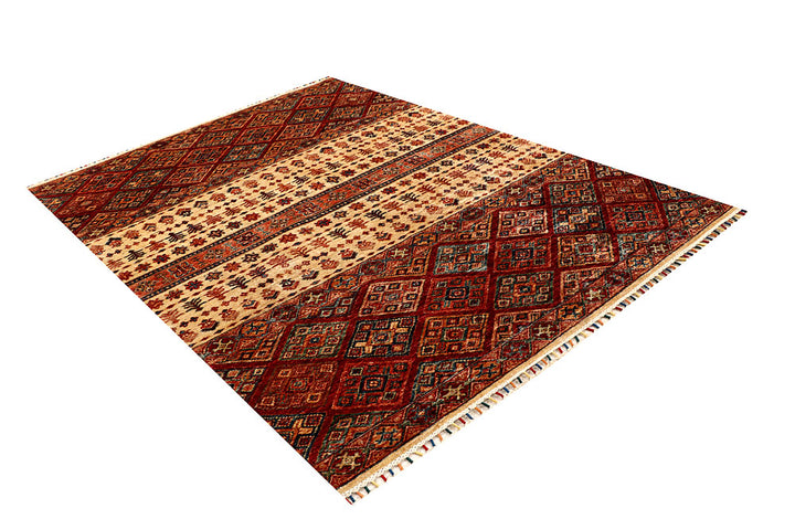 Multi Colored Kazak 5' 9 x 8' - No. 67278 - ALRUG Rug Store