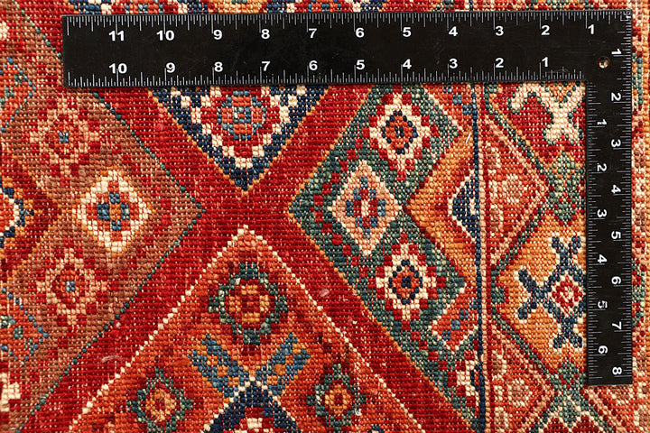 Multi Colored Kazak 5' 9 x 8' - No. 67278 - ALRUG Rug Store