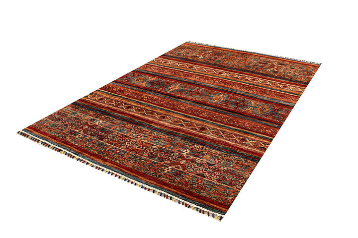 Multi Colored Kazak 5' 6 x 7' 10 - No. 67279 - ALRUG Rug Store