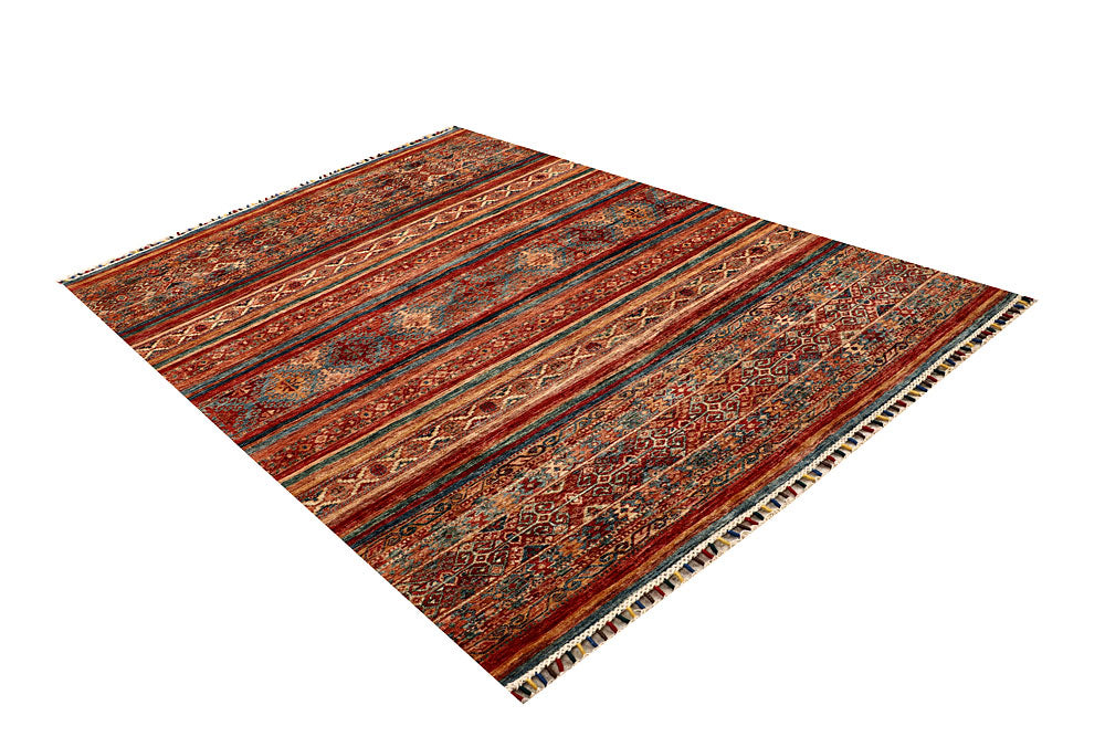 Multi Colored Kazak 5' 6 x 7' 10 - No. 67279 - ALRUG Rug Store