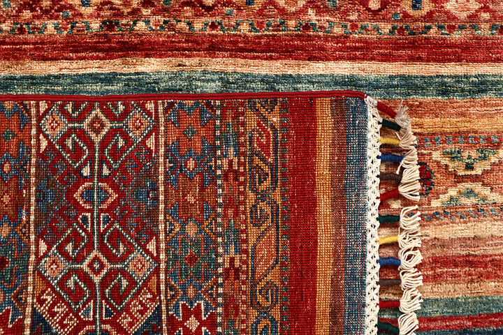 Multi Colored Kazak 5' 6 x 7' 10 - No. 67279 - ALRUG Rug Store