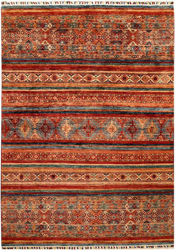 Multi Colored Kazak 5' 6 x 7' 10 - No. 67279 - ALRUG Rug Store