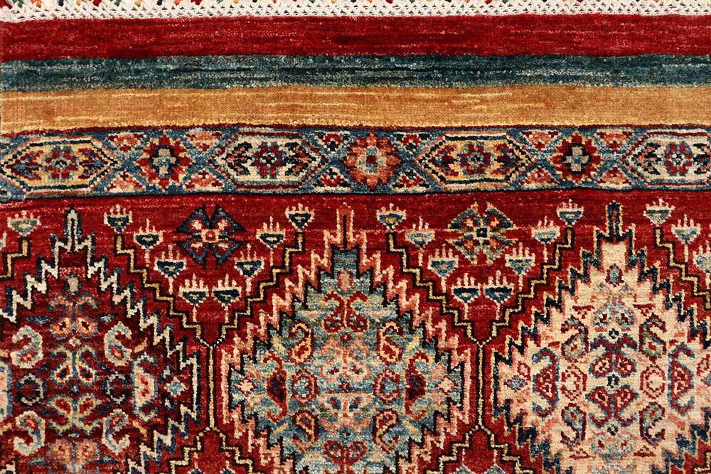 Multi Colored Kazak 5' 9 x 8' - No. 67280 - ALRUG Rug Store