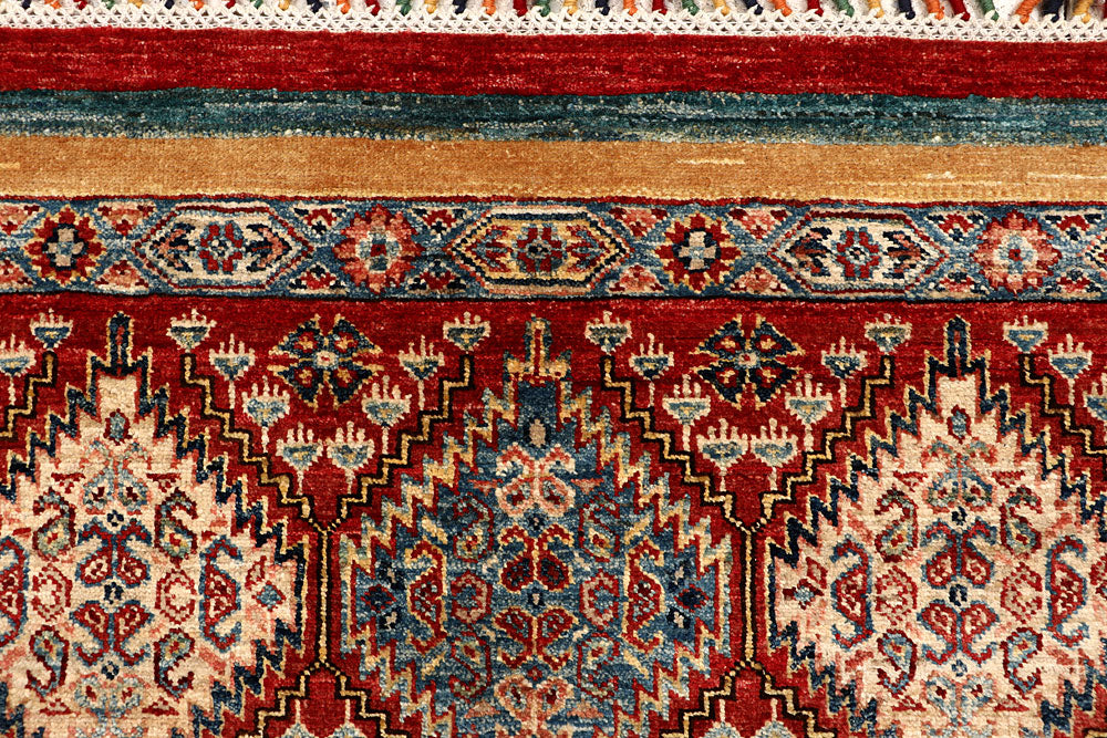 Multi Colored Kazak 5' 9 x 8' - No. 67280 - ALRUG Rug Store
