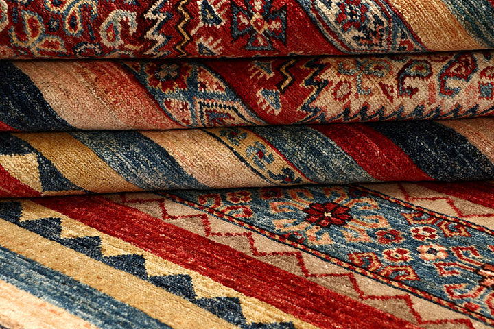 Multi Colored Kazak 5'  9" x 8' " - No. QA89002