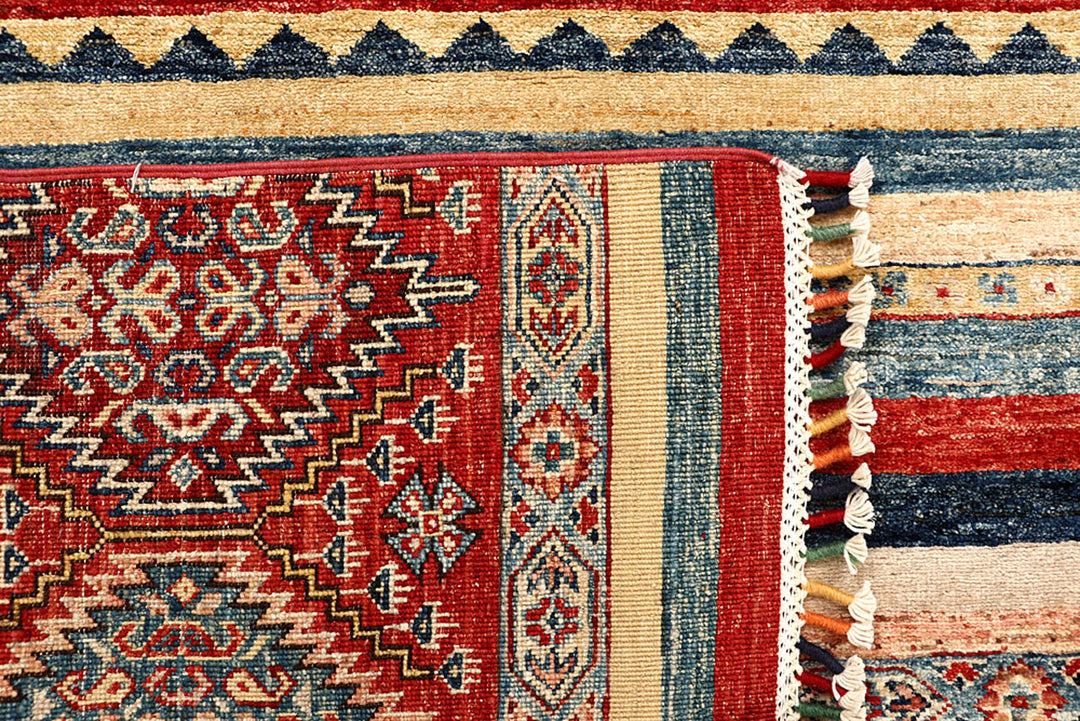 Multi Colored Kazak 5'  9" x 8' " - No. QA89002